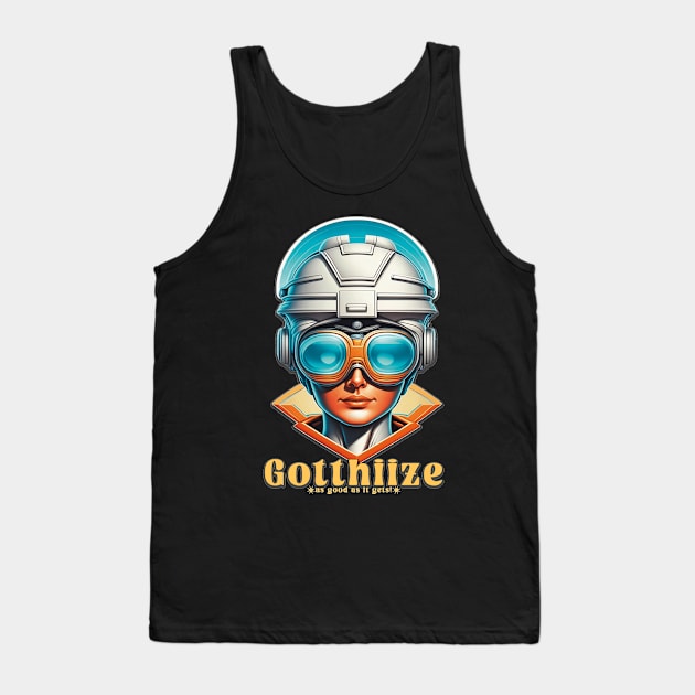 A vintage astronaut with high-technology eye gear Tank Top by Gotthiize
